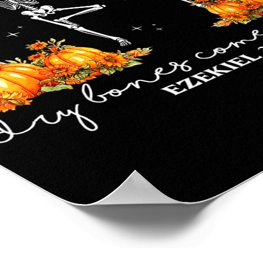 Poster Funny Dancing Skeleton Dry Bones Come Alive Hallow (Coin)