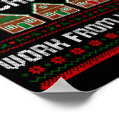 Poster Funny Dear Santa Can I Work From Home Ugly Christm (Coin)