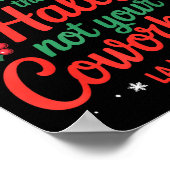 Poster Funny Deck The Hall Not Your Coworkers Christmas Q (Coin)