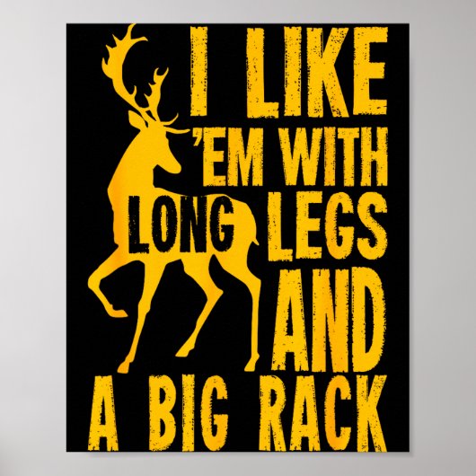Poster Funny Deer Hunting Quote Gift For Hunters  (Devant)