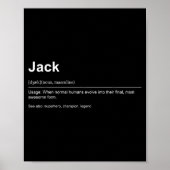 Poster Funny Definition Quote For The Name Jack _  (Devant)