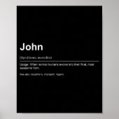 Poster Funny Definition Quote For The Name John _ (Devant)