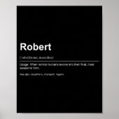 Poster Funny Definition Quote For The Name Robert _  (Devant)