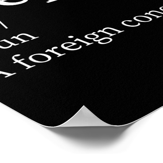 Poster Funny Definition Sleep A Foreign Concept New Paren (Coin)