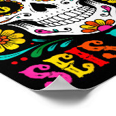 Poster Funny Dia De Los Muertos Sugar Skull Seis Siete 67 (Coin)