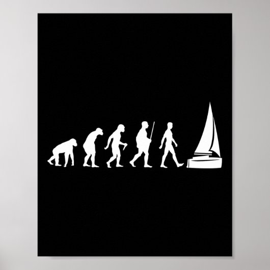 Poster Funny Dinghy Sailing Sailboat Tee Sail Boat Racing (Devant)