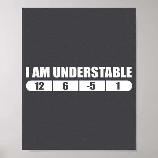 Poster Funny Disc Golf Quote Design, I Am Understable Fri (Devant)