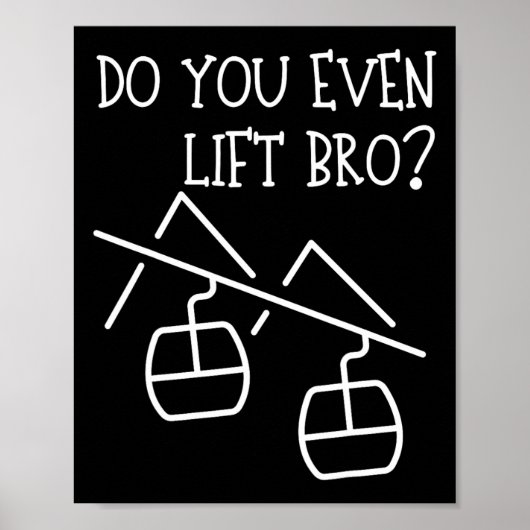 Poster Funny Do You Even Lift  (Devant)