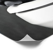 Poster Funny Doberman Bathroom Print, Dog Reading (Coin)