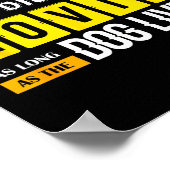 Poster Funny Dog &amp; Puppy Lover Shirts I Don't Care Wh (Coin)