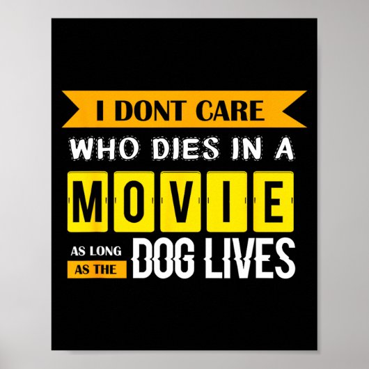 Poster Funny Dog &amp; Puppy Lover Shirts I Don't Care Wh (Devant)