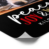 Poster Funny Dog Lover Christmas Photo Cute D (Coin)