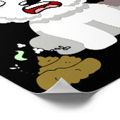 Poster Funny Dog Smells Stinky O O (Coin)