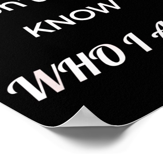 Poster Funny Don't You Know Who I Am_ Statement Gift (Coin)