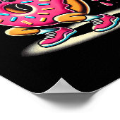 Poster Funny Donut Bodybuilding Weightlifting Food Gym Do (Coin)