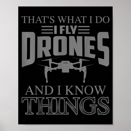 Poster Funny Drone Art For Men Women Boys Drone Racing Dr (Devant)