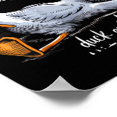 Poster Funny Duck Graphic Tee Men Women Funny Quote (Coin)