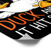 Poster Funny Duck Graphic Tees Men Women Funny Quote (Coin)