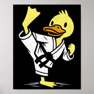 Poster Funny Duck Karate Martial Arts Memes Co. Duck Kara