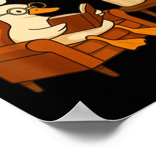 Poster Funny Duck Reading Book 67 Six Seven Meme  (Coin)