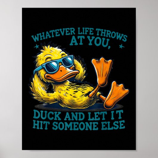 Poster Funny Duck Shirt Drôle Citation Tee - shirts Graph (Devant)