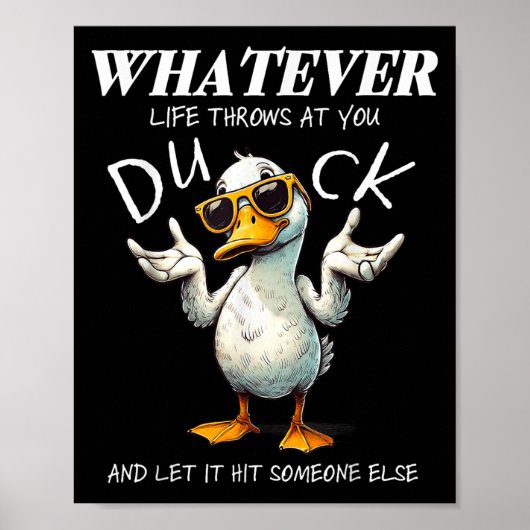 Poster Funny Duck Shirt Drôle Citation Tee - shirts Graph (Devant)