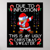 Poster Funny Due To Inflation This Is My Ugly Christmas S (Devant)