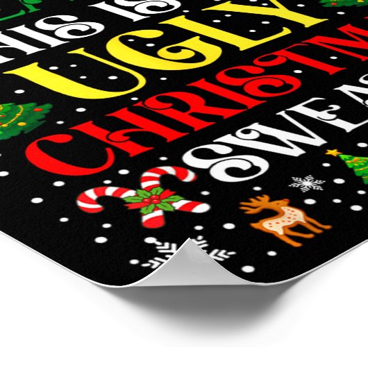 Poster Funny Due To Inflation Ugly Christmas Sweaters For (Coin)