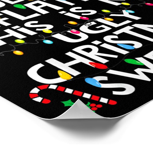 Poster Funny Due To Inflation Ugly Christmas Sweaters For (Coin)