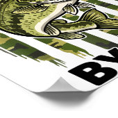 Poster Funny Easily Distracted By Camo B Fish American Fl (Coin)