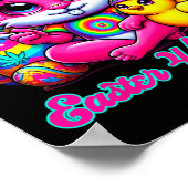 Poster Funny Easter Bunny Chick Smoking  (Coin)