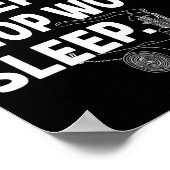 Poster Funny Eat Sleep Chop Wood Repeat Lumberjack  (Coin)