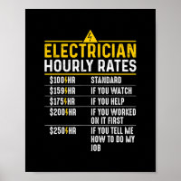 Funny Electrician Horaires Tarifs Lineman Cadeau p
