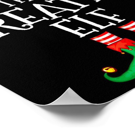 Poster Funny Elf Family Christmas Creative Elf Sweater Me (Coin)