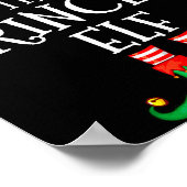 Poster Funny Elf Family Christmas Princess Elf Sweater Me (Coin)