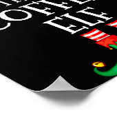 Poster Funny Elf Family Christmas The Coffee Elf Sweater (Coin)