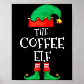 Poster Funny Elf Family Christmas The Coffee Elf Sweater (Devant)