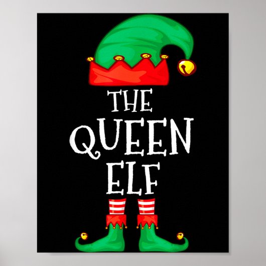 Poster Funny Elf Family Christmas The Queen Elf Sweater M (Devant)