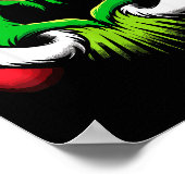 Poster Funny Elf Heart Hands Love Christmas (Coin)