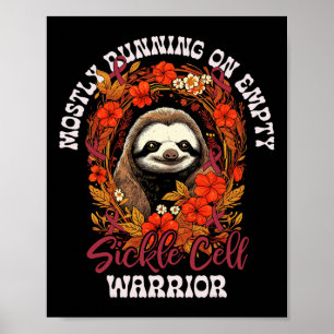 Poster Funny Empty Sloth Sickle Guerrier de cellule de fa