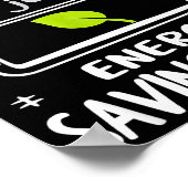 Poster Funny Energy Saving Mode Design Lazy Humor Joke Gi (Coin)