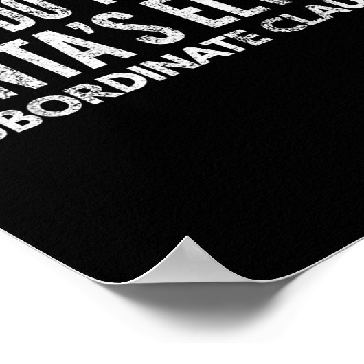 Poster Funny Englieacher About Grammar And Christmas  (Coin)