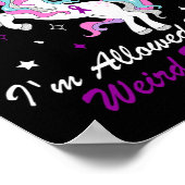 Poster Funny Epilepsie Sensibilisation Unicorn Purple J'A (Coin)