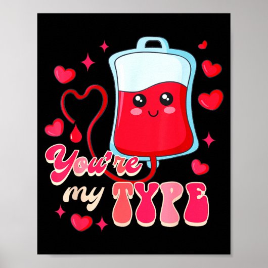 Poster Funny Er Rn Nurse Nursing Valentine’s Day You're M (Devant)