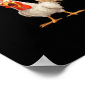 Poster Funny F-Awk-F Chicken F-Caw-F Rooster Pun Retro Vi (Coin)
