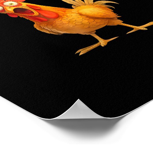 Poster Funny F-Caw-F Chicken F-Caw-F Chicken Minimal Clea (Coin)