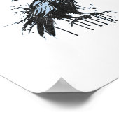 Poster Funny F-Caw-F Crow Grunge Humor Graphic (Coin)