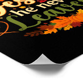 Poster Funny Fall For Jesus He Never Leaves Autumn Christ (Coin)