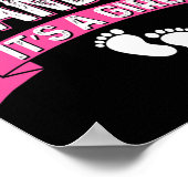 Poster Funny Family Gender Reveal Proud New Grandma It's (Coin)