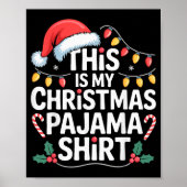 Poster Funny Family Xmas Men Women Kids This Is My Christ (Devant)
